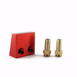Aluminum Dual Inlet Water Pickup Flush Type Red for RC Racing Boat 20 x 20mm
