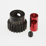 GDS Racing Hard Steel 48P 20T Pinion Gear For 1/8" (3.175mm) and 5mm Shaft