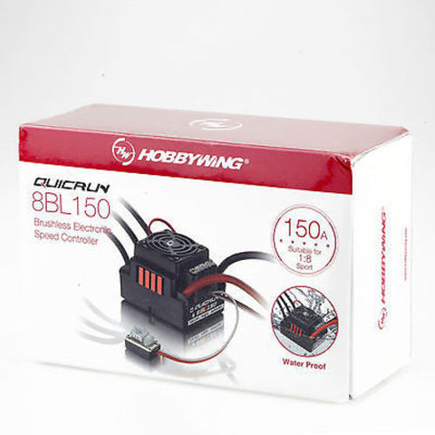 Hobbywing QuicRun 8BL150 150A Waterproof Brushless ESC For 1/8 RC Car Buggy