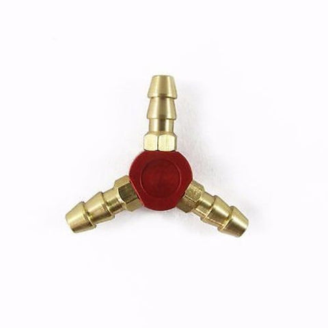 3-Way 4mm Y-Shaped Water Divider 2mm Inner Diameter Red Small For RC Boat