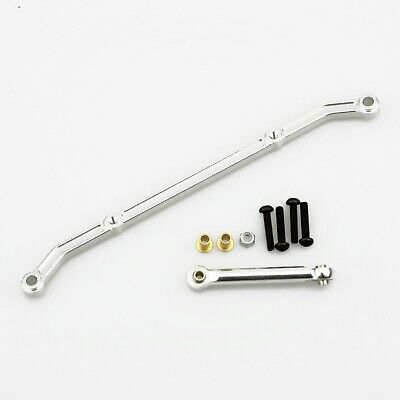 Aluminum Steering Link Arm Silver For Axial AX10 SCX10 RC Crawler
