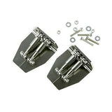 2PC CNC Aluminum Trim Tabs 51mm x 62mm x 26mm Gray for Medium-Size RC Boat