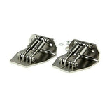 2PC CNC Aluminum Trim Tabs 51mm x 62mm x 26mm Gray for Medium-Size RC Boat