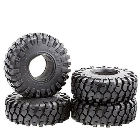 ALIENTAC Rubber Tires 2.2" x 2" x 5.5" OD 140mm w/ Foam for 2.2" Wheel RC Crawler 4pcs