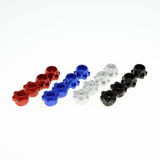 12mm Hex Hubs Set Red for GDS Racing 1.9" and 2.2" Alloy Wheels 14mm Height