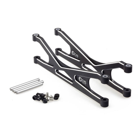 GDS Racing Alloy Front/Rear Upper Suspension Arm Black 2pc for Traxxas X-MAXX RC