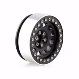 4PCs Black &Silver Rivets 2.2" Alloy Beadlock Wheel Rim Set for 1/10 RC Crawlers
