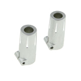 GDS Racing Alloy Rear Hubs/Axle Lock-Outs Silver for Axial SCX10 II