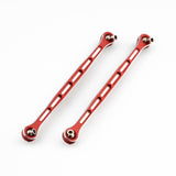 GDS Racing Alloy Tie Rods Red for Traxxas 1/5 Xmaxx Silver 2 pieces