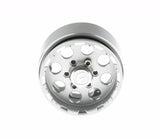 GDS Racing Four 1.9" Silver Alloy Beadlock Wheel Rim Wide 1" for RC Model #093SL