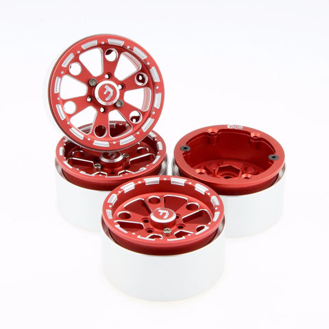 GDS Racing Four(4) 2.2" Alloy Beadlock Wheel Rim Wide 1.4" for RC Model #090