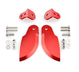 CNC Aluminum Turn Fins Set 35mm x 90mm RED for Large Size RC Boat
