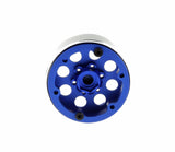 GDS Racing Four 1.9" Blue Alloy Beadlock Wheel Rim Wide 1" for RC Model #093BL