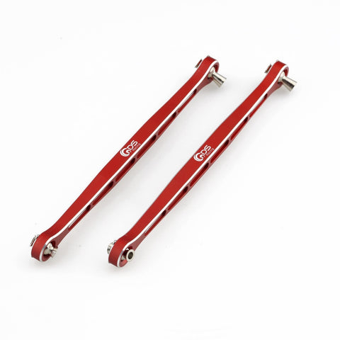 GDS Racing Alloy Tie Rods Red for Traxxas 1/5 Xmaxx Silver 2 pieces
