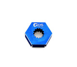 GDS Racing Extend Wheels Hex Hubs Blue for Traxxas X-MAXX 1/5 RC Truck (4pc)