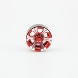 One Silver&Red 6-Spoke 1.9" Alloy Beadlock Wheel Rim for 1/10 RC Crawler