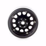 4PCs Black &Silver Rivets 2.2" Alloy Beadlock Wheel Rim Set for 1/10 RC Crawlers