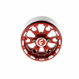 GDS Racing Four 1.9" Red Alloy Beadlock Wheel Rim Wide 1" for RC Model #094RD