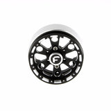 GDS Racing Four 1.9" Black Alloy Beadlock Wheel Rim Wide 1" for RC Model #094BK