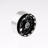 GDS Racing Four 1.9" Black Alloy Beadlock Wheel Rim Wide 1" for RC Model #094BK