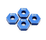 GDS Racing Extend Wheels Hex Hubs Blue for Traxxas X-MAXX 1/5 RC Truck (4pc)