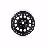 4PCs Black&Rivets 2.2" Alloy Beadlock Wheel Rim Set for 1/10 RC Crawler THK 1.4