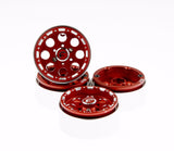 GDS Racing Four 1.9" Red Alloy Beadlock Wheel Rim Wide 1" for RC Model #093RD