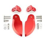 CNC Aluminum Turn Fins Set 35mm x 90mm RED for Large Size RC Boat