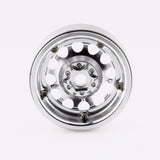 4PCs Silver Rivets 2.2" Alloy Beadlock Wheel Rim Set THK 1“ for 1/10 RC Crawler