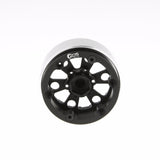GDS Racing Four 1.9" Black Alloy Beadlock Wheel Rim Wide 1" for RC Model #094BK