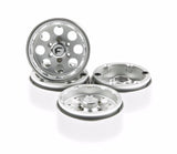 GDS Racing Four 1.9" Silver Alloy Beadlock Wheel Rim Wide 1" for RC Model #093SL