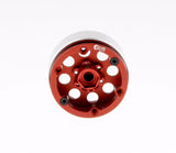 GDS Racing Four 1.9" Red Alloy Beadlock Wheel Rim Wide 1" for RC Model #093RD