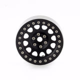 4PCs Black &Silver Rivets 2.2" Alloy Beadlock Wheel Rim Set for 1/10 RC Crawlers