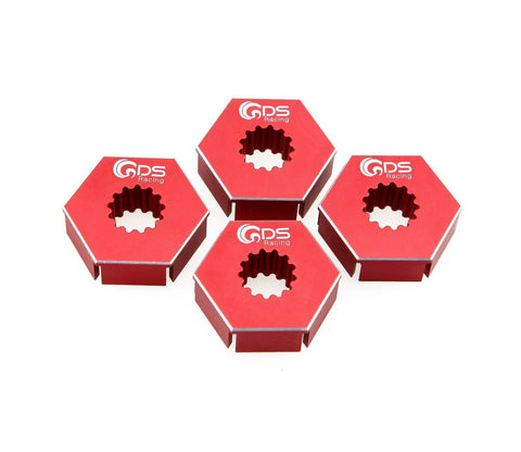 GDS Racing Extend Wheels Hex Hubs Red for Traxxas X-MAXX 1/5 RC Truck (4pc)