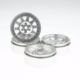 ALIENTAC 2.2" Alloy Beadlock Wheel Rim Wide 1" Silver for RC Model #095 (4 Pack)