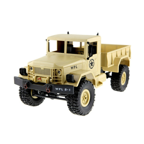 WPL #B14 RTR RC Military Truck Kits 4WD 1/16 Off-road Crawler Toy for Kids