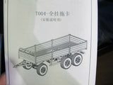 Cross RC T-004 1/12 3 Axle Articulated Trailer Kit #000028