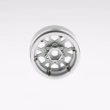 GDS Racing Four 1.9" Silver Alloy Beadlock Wheel Rim Wide 1" for RC Model #097