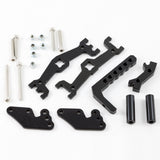ALLOY ADJUSTABLE TOW HITCH FOR RC Crawler SCX10 Black