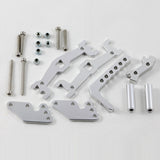 ALLOY ADJUSTABLE TOW HITCH FOR RC Crawler SCX10 Silver
