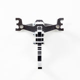 ALLOY ADJUSTABLE TOW HITCH FOR RC Crawler SCX10 Silver