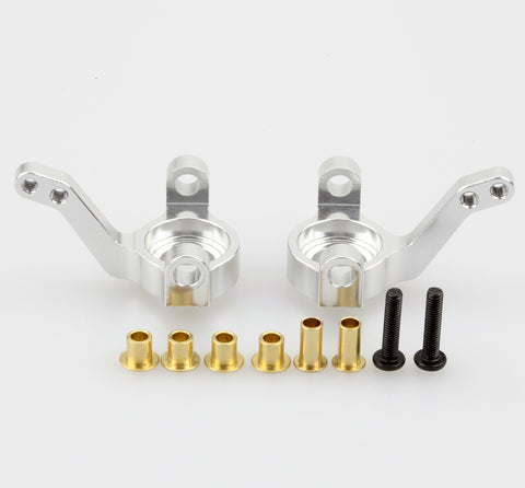 Aluminum Front Knuckle Arm Silver 2pcs For Axial AX10 SCX10