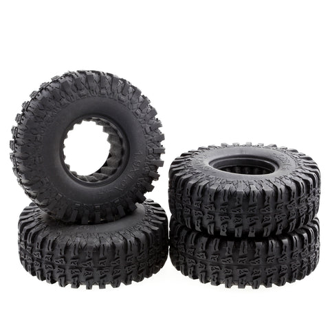 Rubber Tires 1.9" x 1.5" x 4.4" OD 114mm w/ Foam for 1.9" Wheel RC Crawler 4pcs