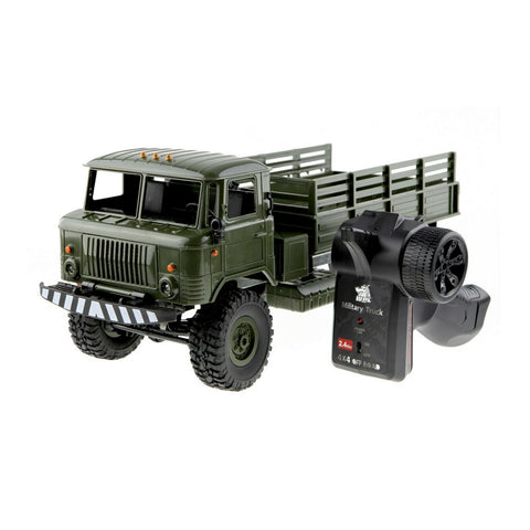 WPL #B-24 1:16 2.4G 4WD RTR RC Crawler Military Truck Toy for Kids Dark Green