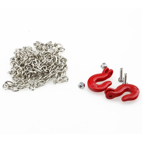 1/10 Scale Chain & Hooks for 1/10 RC Crawler SCX-10 Truck Accessory